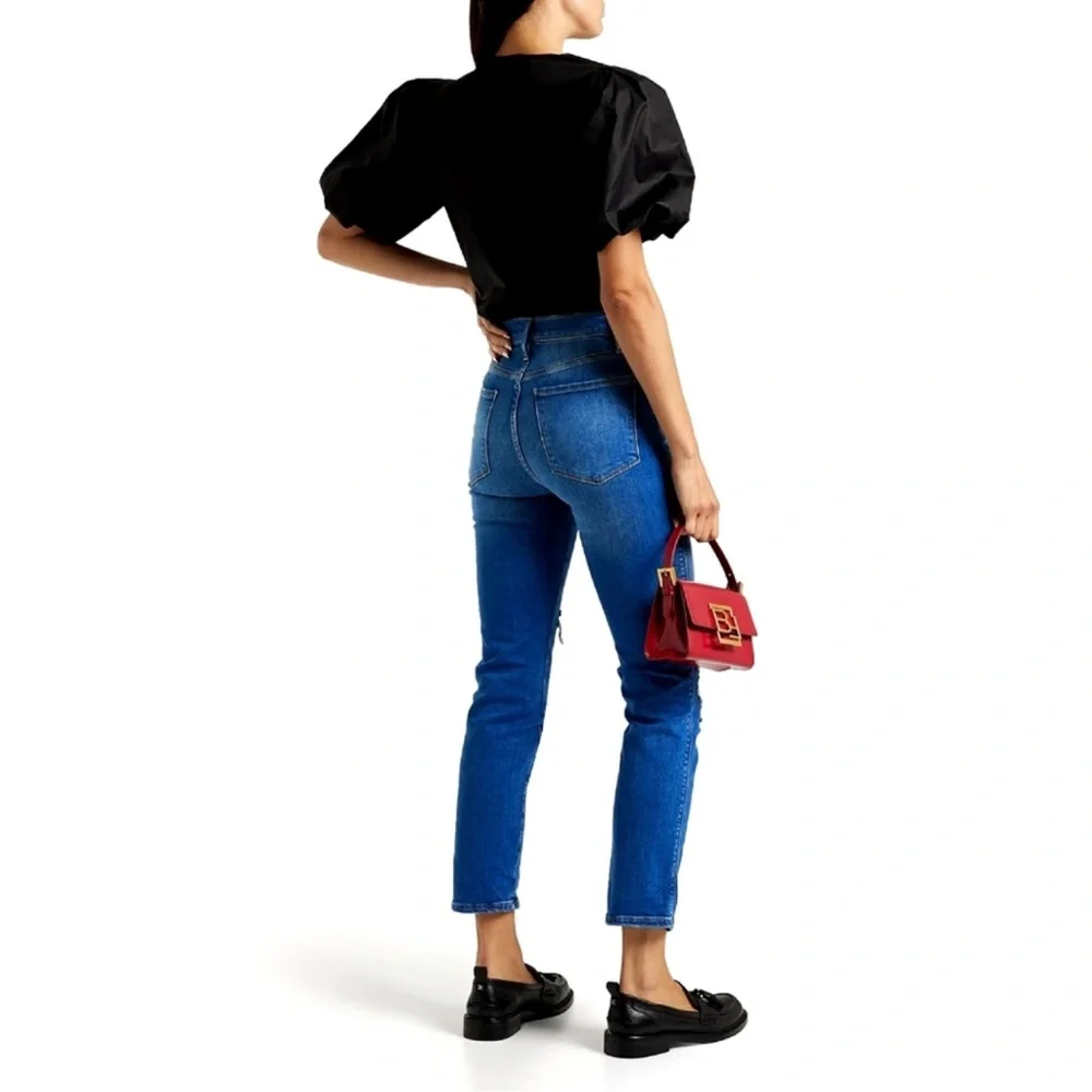 Frame Le sylvie slender straight-leg Jeans size 26 distressed